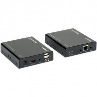 Kit d'Extension KVM HDMI Manhattan 1080p sur IP Noir Kit d'Extension KVM HDMI Manhattan 1080p sur IP Noir