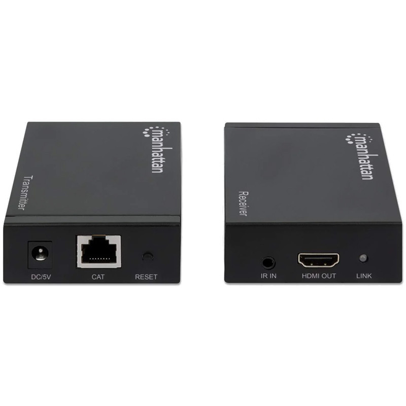 Kit d'Extension HDMI Manhattan 4K à 30 Hz sur Ethernet Noir