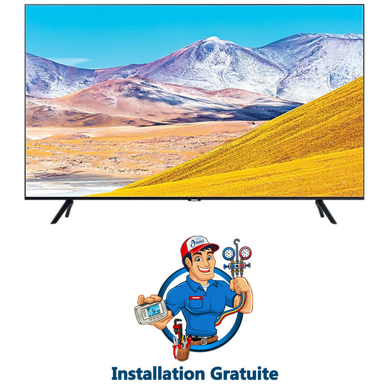 Téléviseur Samsung 65" Série 8 AU8000 Crystal UHD 4K Wifi (UA65TU8000U)