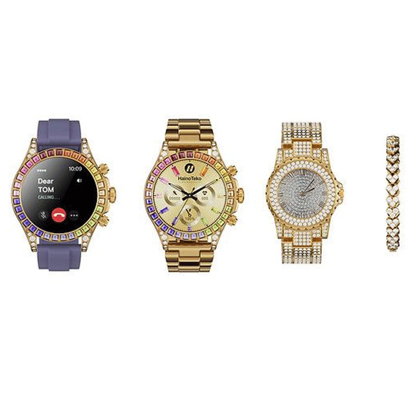 Montre Connectée Haino Teko RW18 Avec 2 Bracelets - Gold