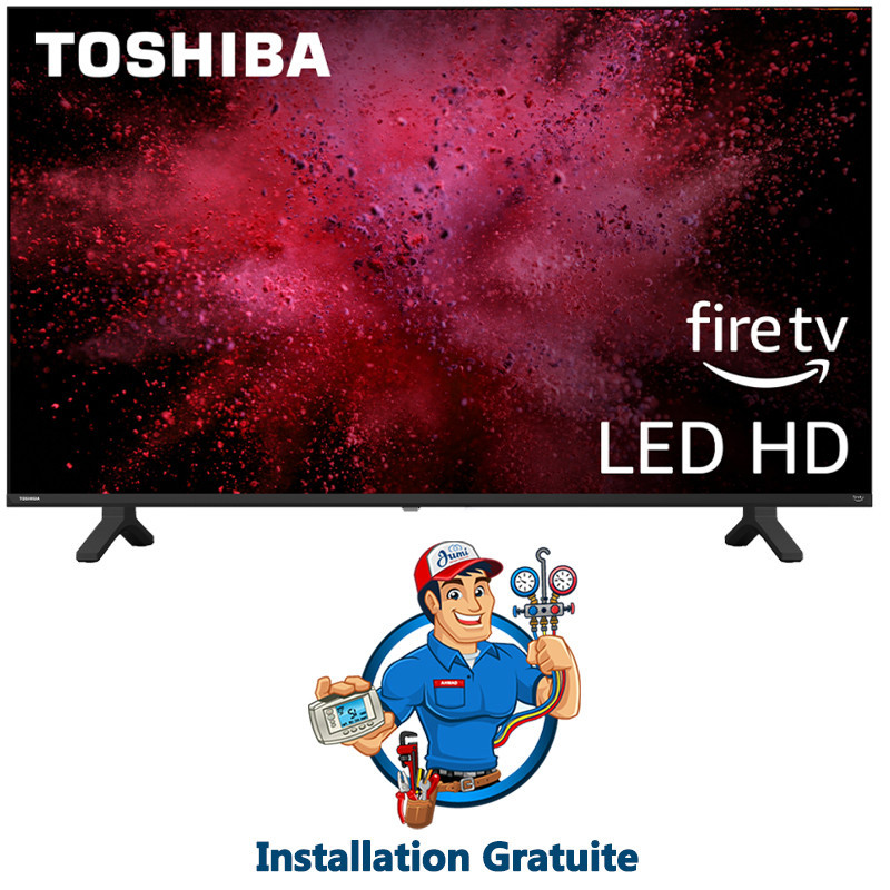 Téléviseur Toshiba 32" HD Série V35 FIRE Avec Récepteur Intégré - Noir