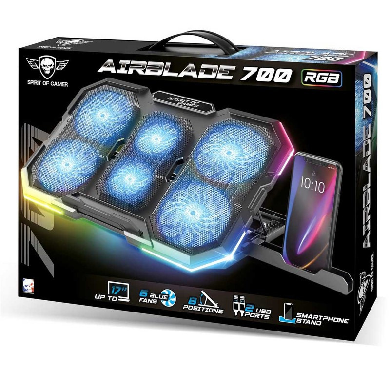 Refroidisseur Pc Portable Spirit Of Gamer Bairblade 700 RGB Noir