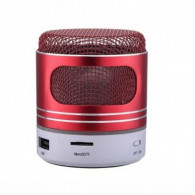 Haut Parleur Bluetooth Music LED FM Rouge
