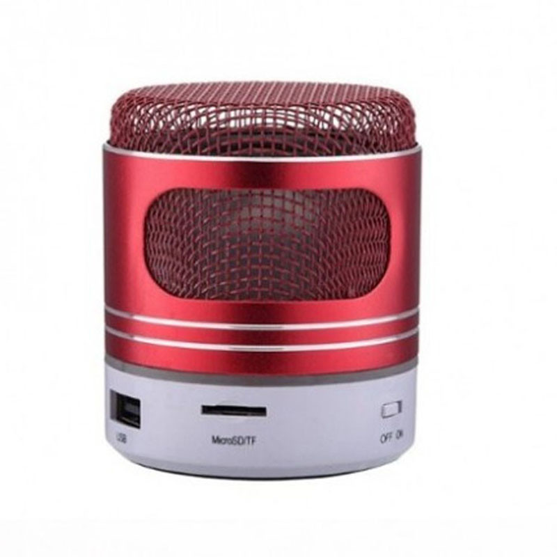 Haut Parleur Bluetooth Music LED FM Rouge