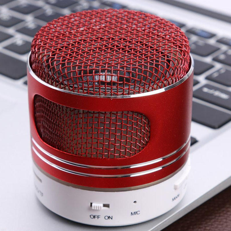 Haut Parleur Bluetooth Music LED FM Rouge