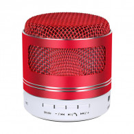 Haut Parleur Bluetooth Music LED FM Rouge
