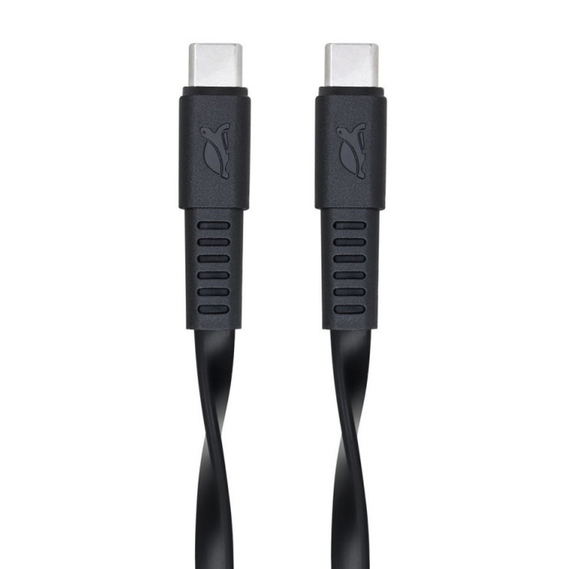 Câble Chargeur RivaCase PS6005 BK12 Type-C Vers Type-C Noir
