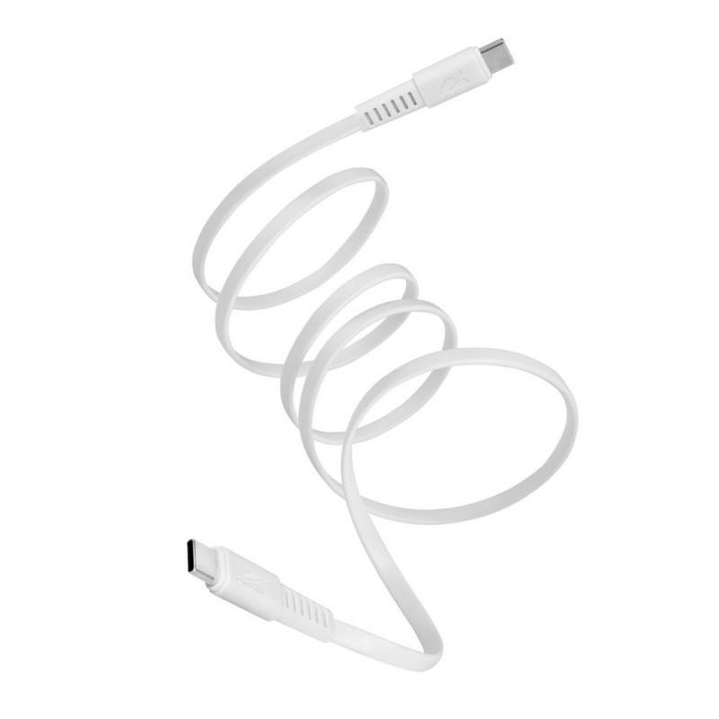Câble Chargeur RivaCase PS6005 WT12 Type-C Vers Type-C Blanc