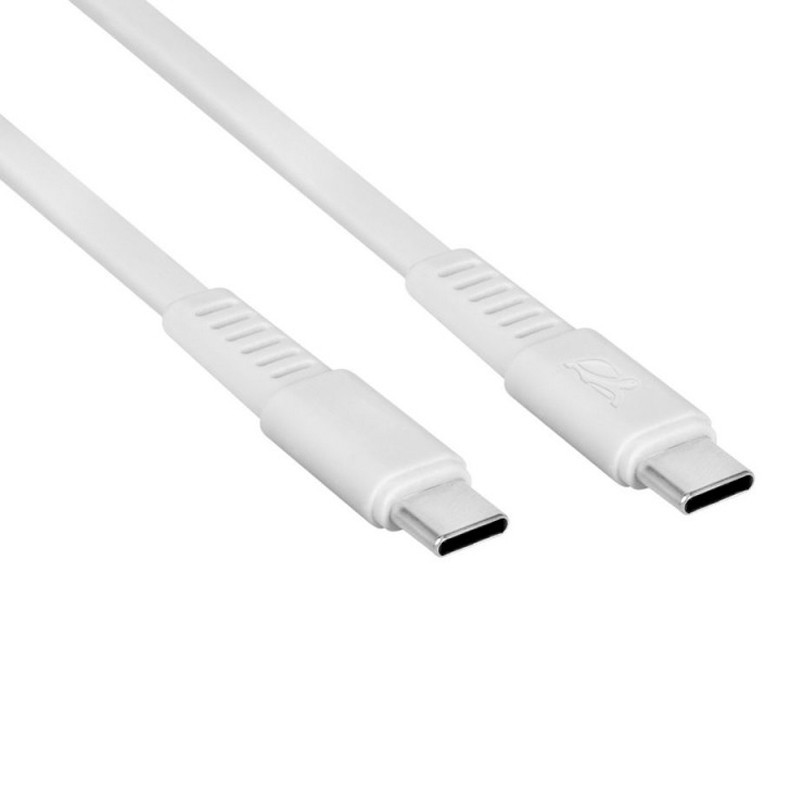 Câble Chargeur RivaCase PS6005 WT12 Type-C Vers Type-C Blanc
