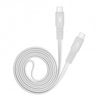 Câble Chargeur RivaCase PS6005 WT12 Type-C Vers Type-C Blanc Câble Chargeur RivaCase PS6005 WT12 Type-C Vers Type-C Blanc