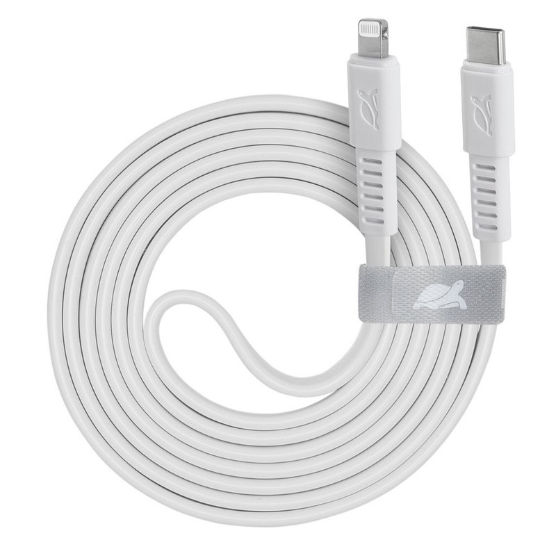 Câble Chargeur RivaCase PS6007 WT12 Type-C Vers Lightning Blanc Câble Chargeur RivaCase PS6007 WT12 Type-C Vers Lightning Blanc