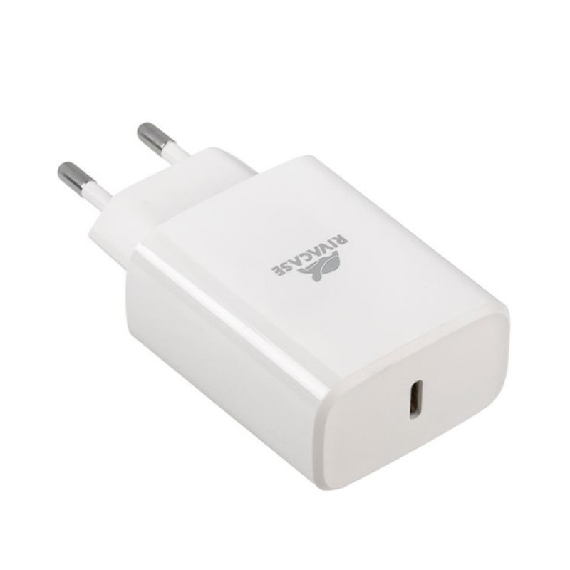 Adaptateur RivaCase PS4193 W00 1 Port Type-C 30W Blanc