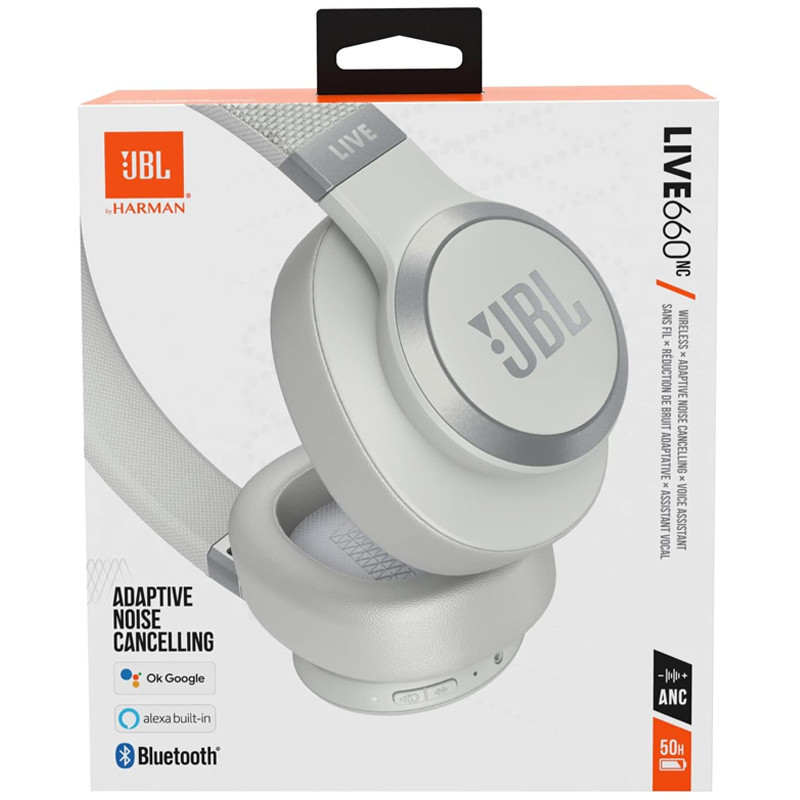 Casque Bluetooth JBL Live 660NC Blanc