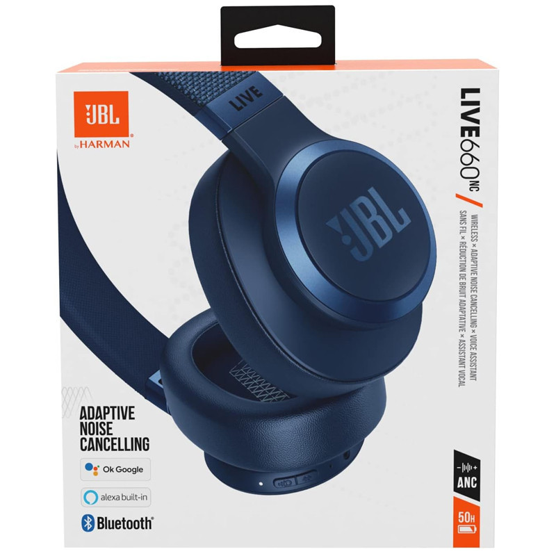 Casque Bluetooth JBL Live 660NC Bleu