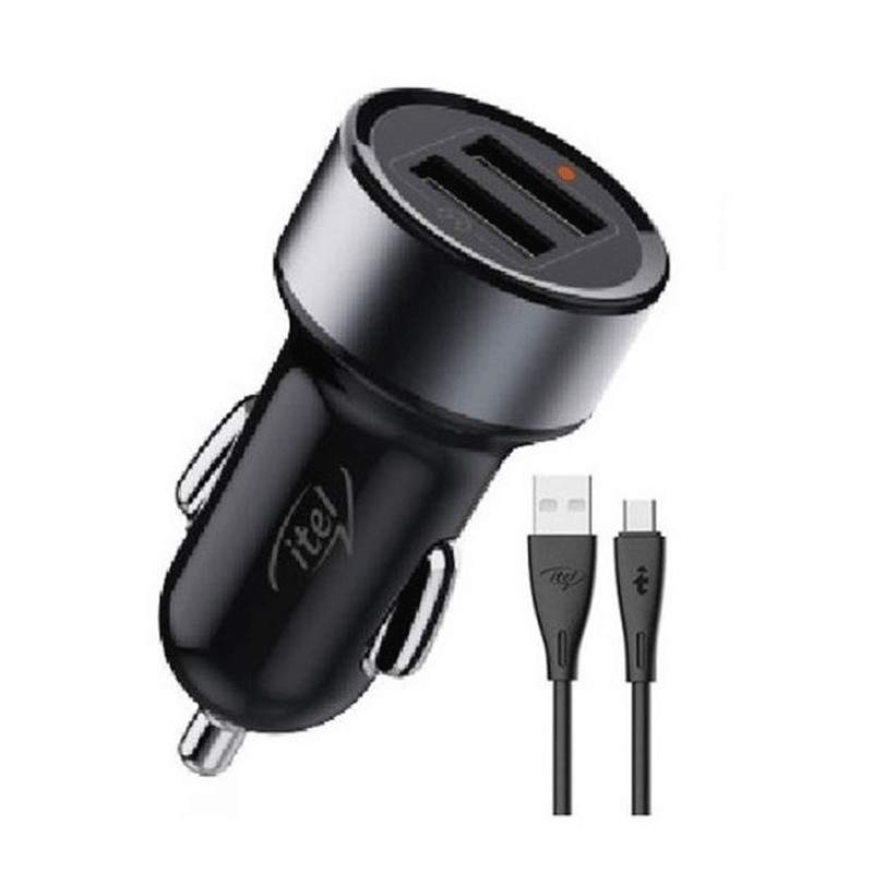 Chargeur Voiture Itel ICC 101 2xUSB - Noir