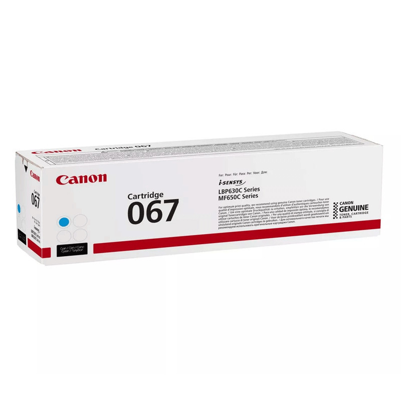 Toner Laser Original Canon 067 1250 Pages Bleu