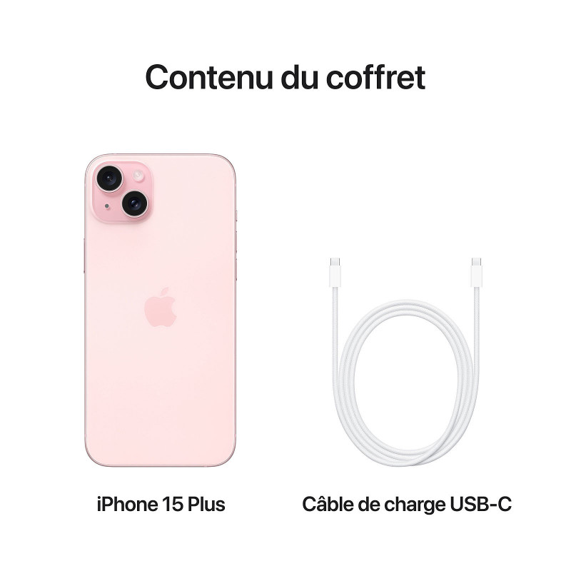 iPhone 15 Plus 256Go Rose en Tunisie