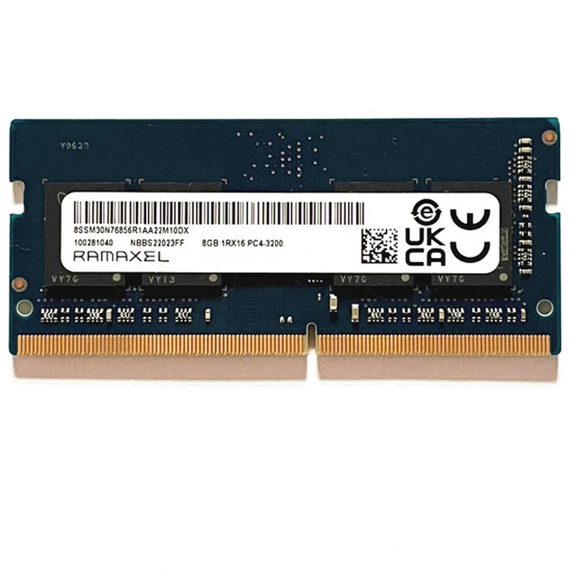 Barrette Mémoire Ramaxel SO-DIMM 8Go DDR4 3200MHz - Tunisie
