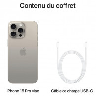 iPhone 15 Pro Max 256Go Titane Naturel en Tunisie iPhone 15 Pro Max 256Go Titane Naturel en Tunisie