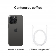 iPhone 15 Pro Max 512Go Titane Noir en Tunisie iPhone 15 Pro Max 512Go Titane Noir en Tunisie