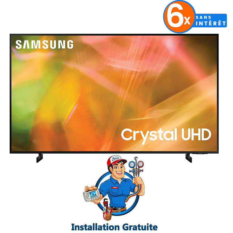Téléviseur Samsung 55" Série 8 AU8000 Crystal UHD 4K Wifi (UA55AU8000U)