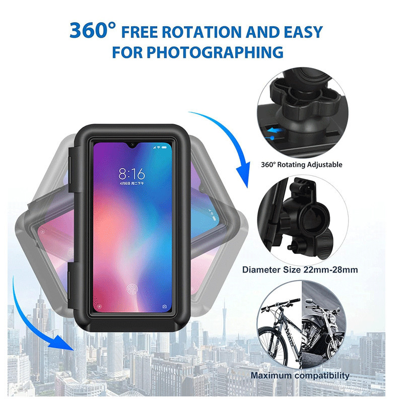 Support De Téléphone Pour Moto Noir en Tunisie