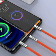 Câble Chargeur Multifonction 3En1 Orange Tunisie Câble Chargeur Multifonction 3En1 Orange Tunisie