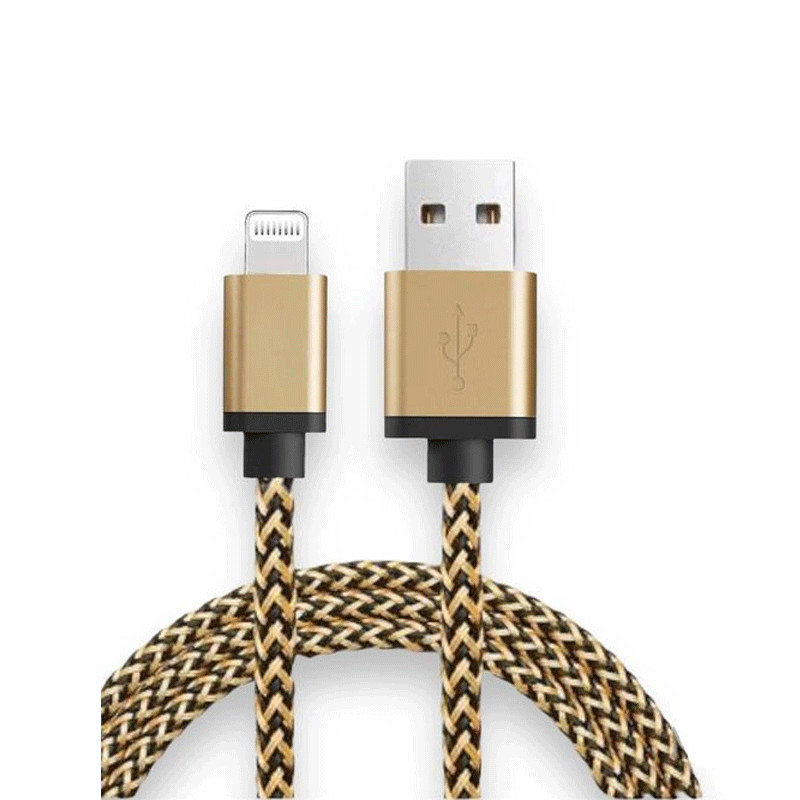 Câble Chargeur IPhone USB Vers Lightning Doré en Tunisie