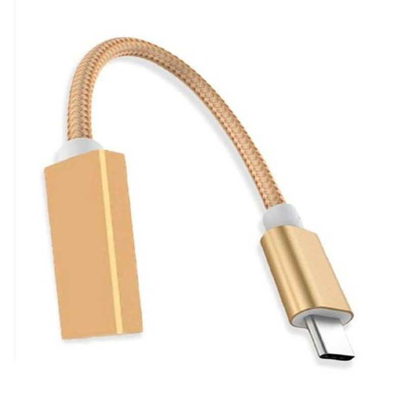 Adaptateur OTG USB vers Type C Gold en Tunisie Adaptateur OTG USB vers Type C Gold en Tunisie