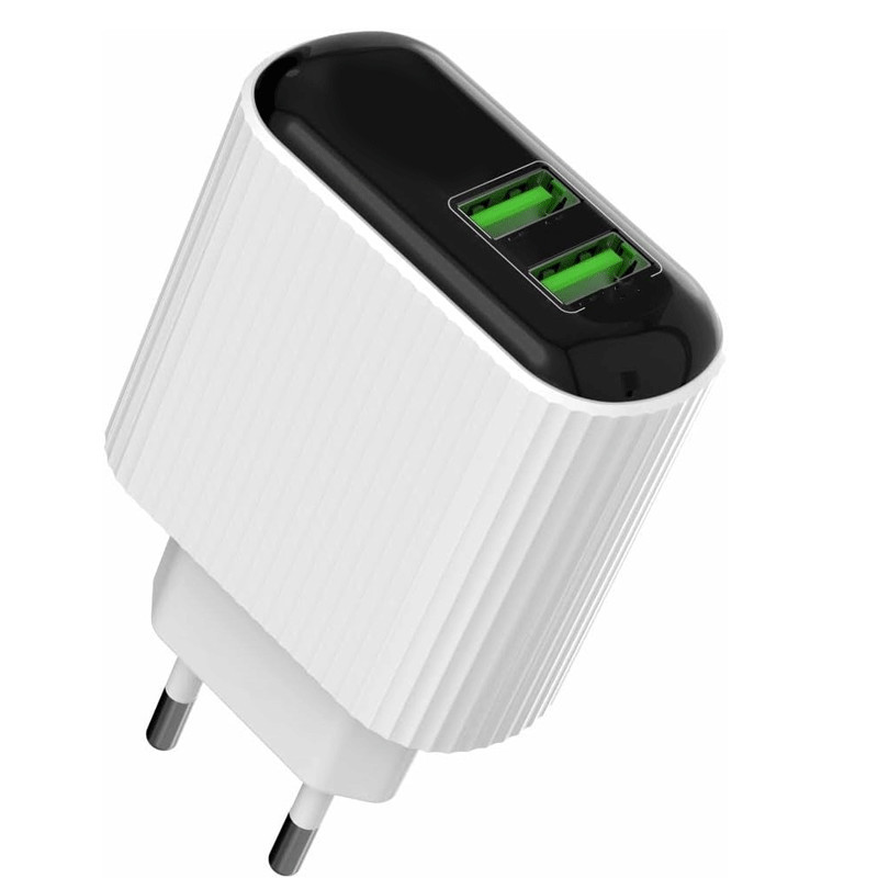 Chargeur Secteur MJ-A12 2 Ports USB Blanc en Tunisie