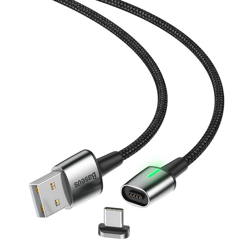 Câble Chargeur Magnétique Baseus USB Vers Type-C Noir en Tunisie