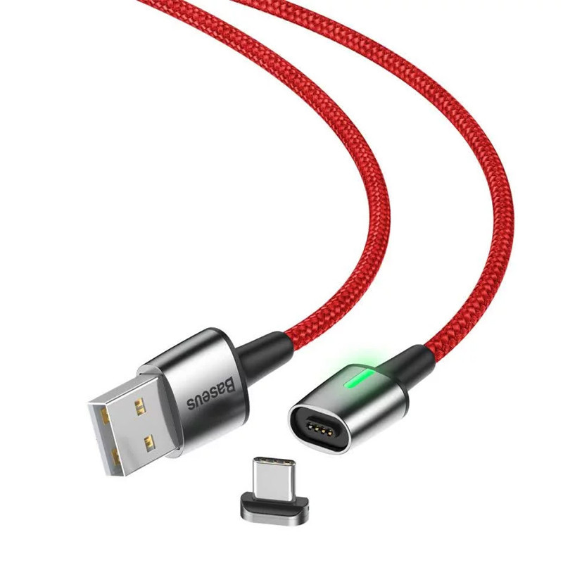 Câble Chargeur Magnétique Baseus USB Vers Type-C Rouge en Tunisie