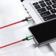 Câble Chargeur Magnétique Baseus USB Vers Type-C Rouge en Tunisie Câble Chargeur Magnétique Baseus USB Vers Type-C Rouge en Tunisie