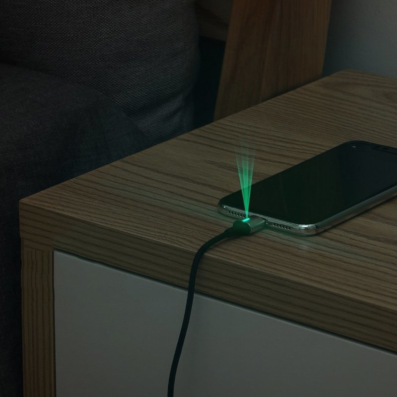 Câble Chargeur Magnétique Baseus USB Vers Lightning Rouge en Tunisie