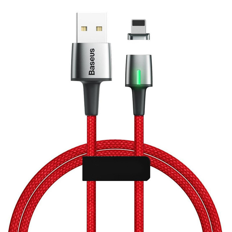 Câble Chargeur Magnétique Baseus USB Vers Lightning Rouge en Tunisie Câble Chargeur Magnétique Baseus USB Vers Lightning Rouge en Tunisie