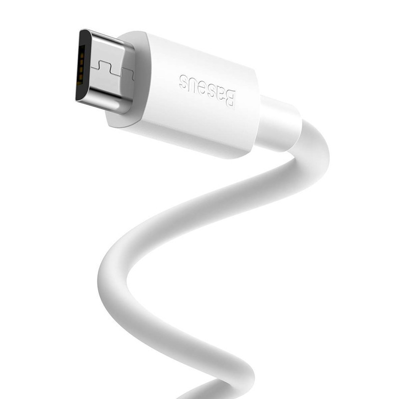 Câble Chargeur Baseus Simple Wisdom USB Vers Micro USB Blanc en Tunisie