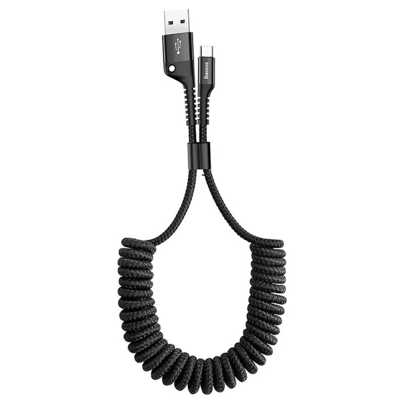 Câble Chargeur Baseus Fish Eye USB Vers Type-C Noir en Tunisie Câble Chargeur Baseus Fish Eye USB Vers Type-C Noir en Tunisie