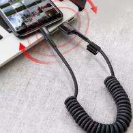 Câble Chargeur Baseus Fish Eye USB Vers Type-C Noir en Tunisie Câble Chargeur Baseus Fish Eye USB Vers Type-C Noir en Tunisie