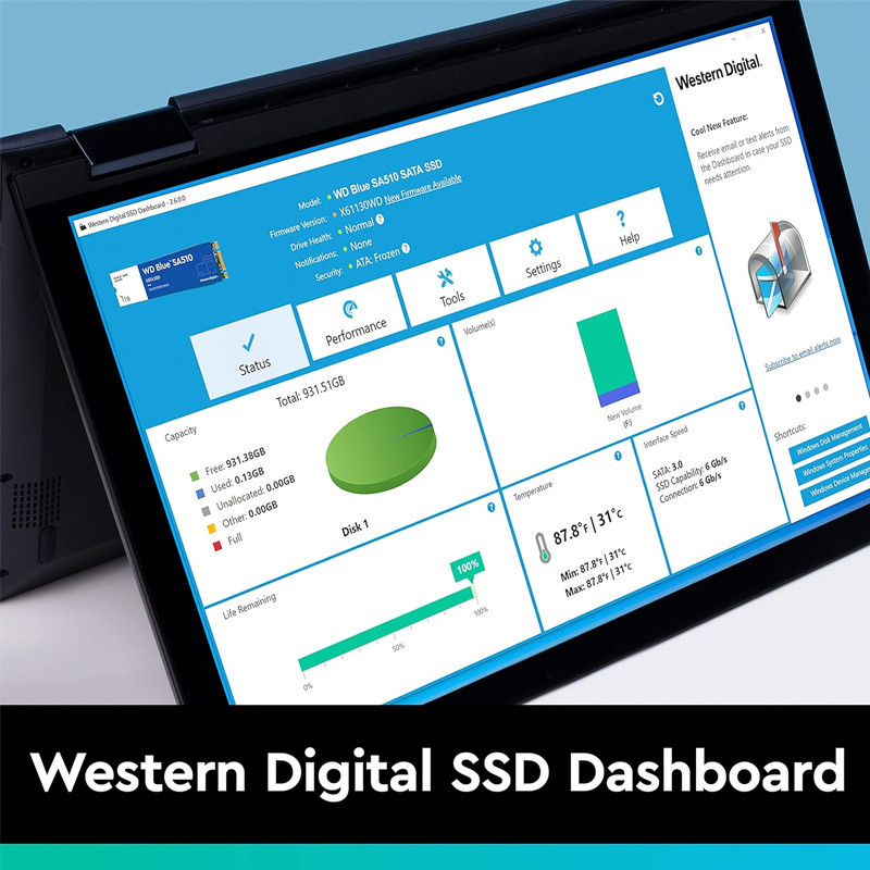 Disque Dur SSD Interne Western Digital Blue SA510 500Go 2,5" SATAIII en Tunisie
