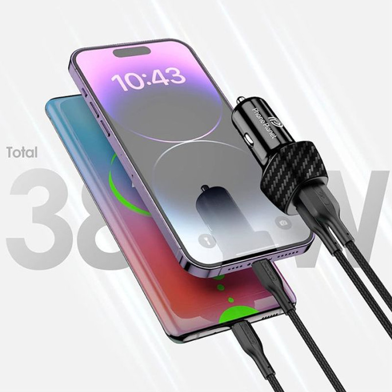 Chargeur Voiture Traxdata M22 2 Ports 20W Noir en Tunisie