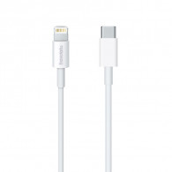 Câble Chargeur Traxdata M15 Type-C Vers Lightning Blanc en Tunisie
