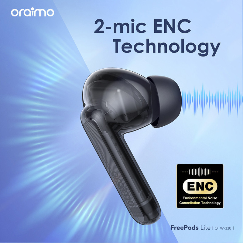 Ecouteurs Sans Fil Oraimo Freepods Lite OTW330 Noir En Tunisie
