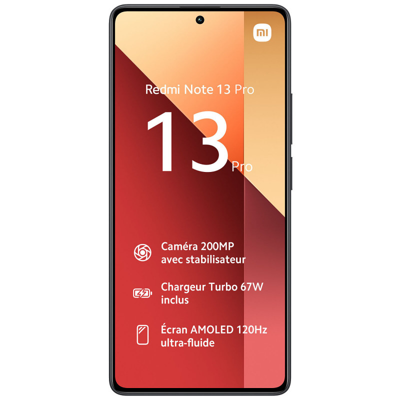 Smartphone Xiaomi Redmi Note 13 Pro 8Go 256Go Noir en Tunisie