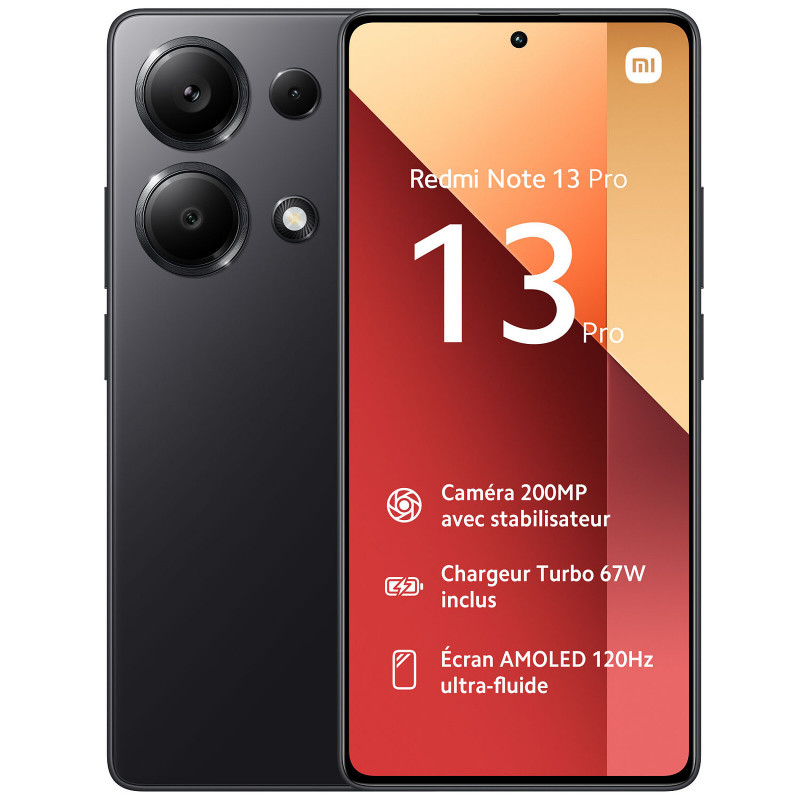 Smartphone Xiaomi Redmi Note 13 Pro 8Go 256Go Noir en Tunisie