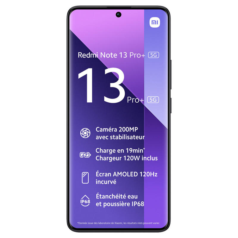 Smartphone Xiaomi Redmi Note 13 Pro Plus 12Go 512Go Noir en Tunisie