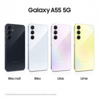 Smartphone Samsung Galaxy A55 5G 8Go 256Go Jaune en Tunisie