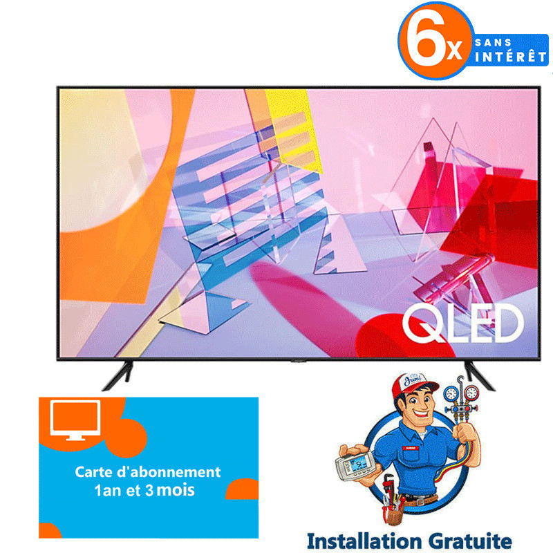 Téléviseur Samsung 55" 4K Smart Tv (QA55Q60TAUXMV)