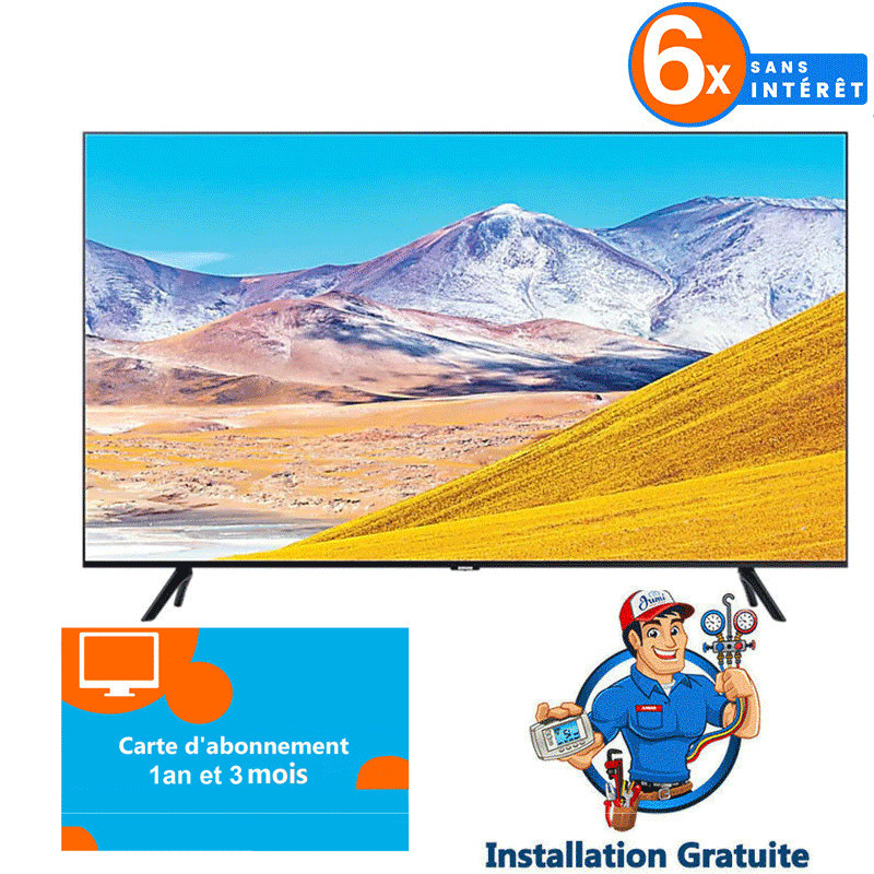 Téléviseur Samsung 65" Série 8 AU8000 Crystal UHD 4K Wifi (UA65TU8000U) Téléviseur Samsung 65" Série 8 AU8000 Crystal UHD 4K Wifi (UA65TU8000U)