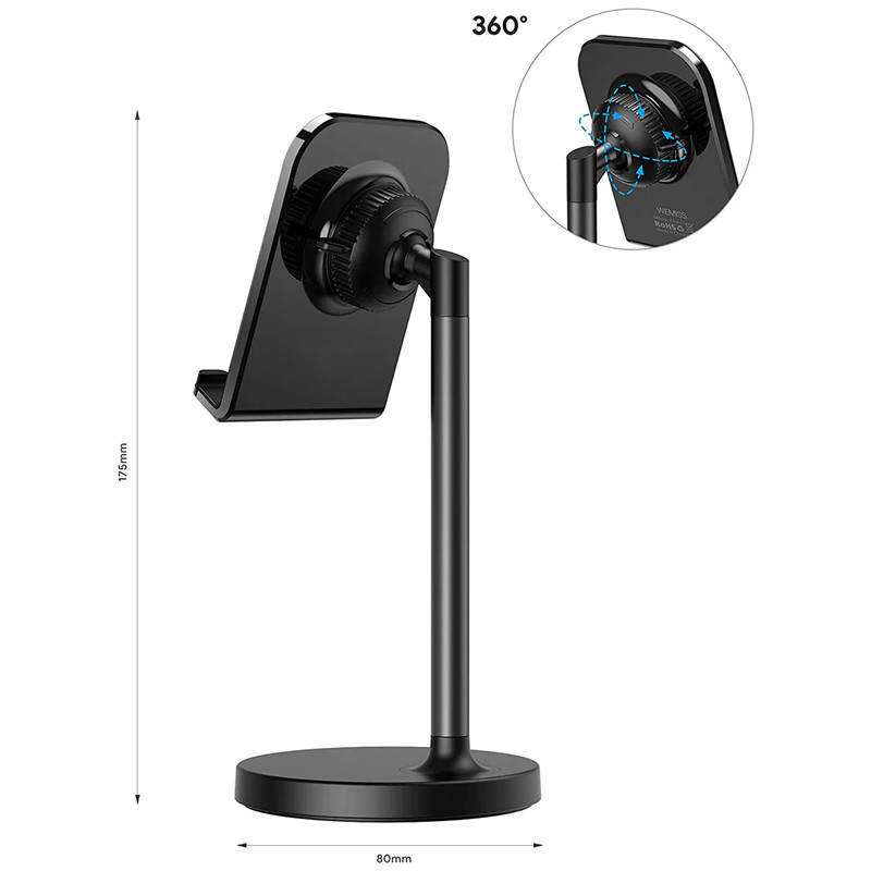 Support Smartphone de Table Noir en Tunisie