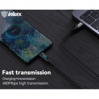 Câble Chargeur Inkax CB-32 USB Vers Lightning Noir en Tunisie